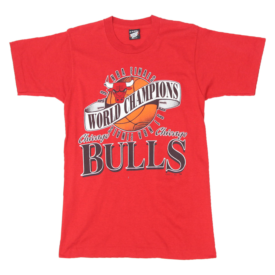 1991 Vintage Chicago Bulls NBA Finals Champion T-Shirt S.Stitch Made In USA M