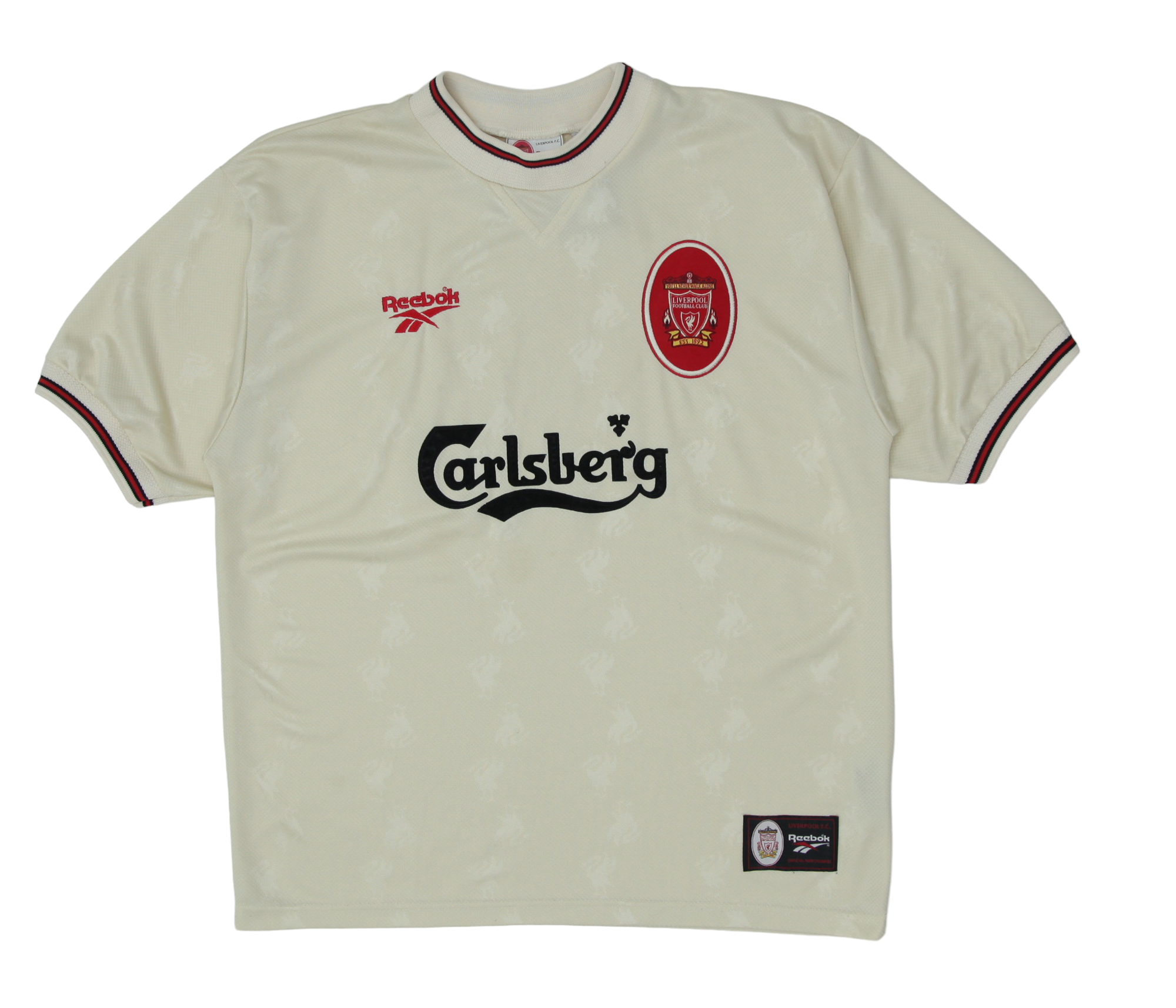 Shop 96-'97 Vintage Reebok Liverpool Football Club Soccer Jersey