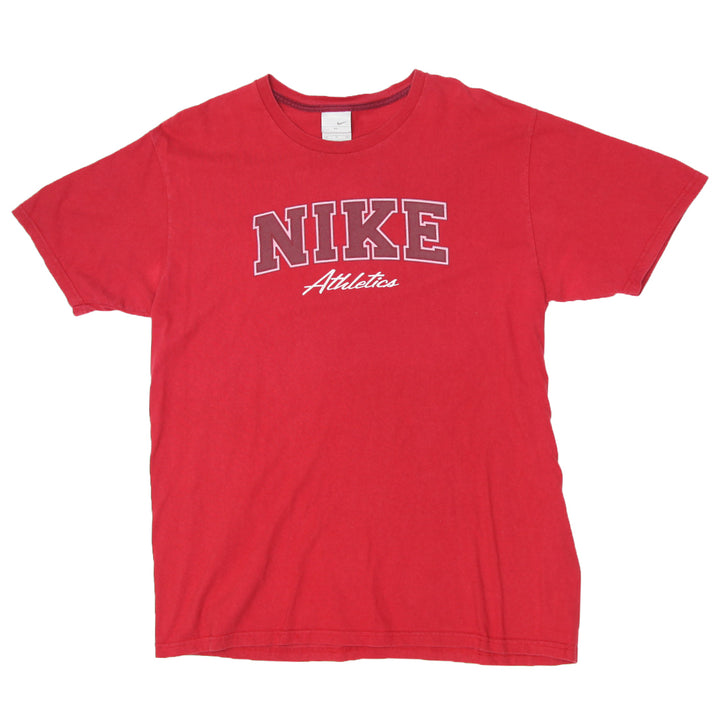 Vintage Nike Athletics Crewneck T-Shirt Red XL