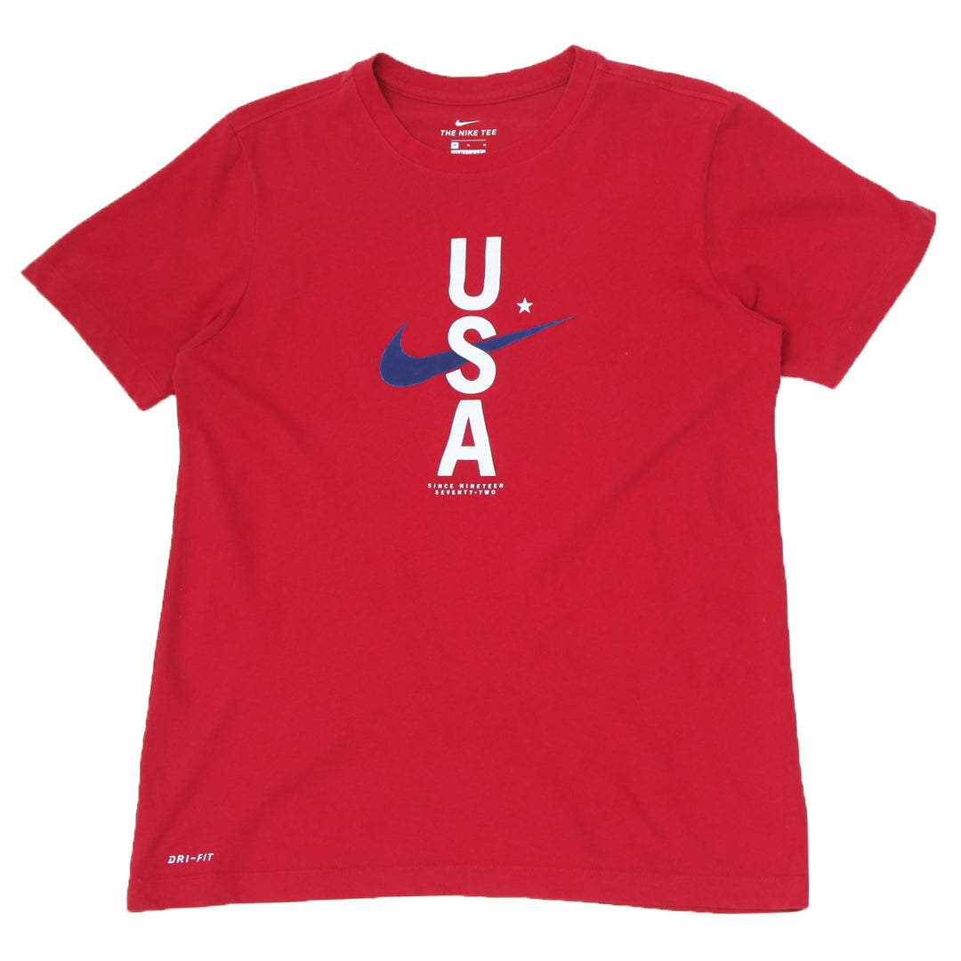 Mens Nike USA Red T-Shirt