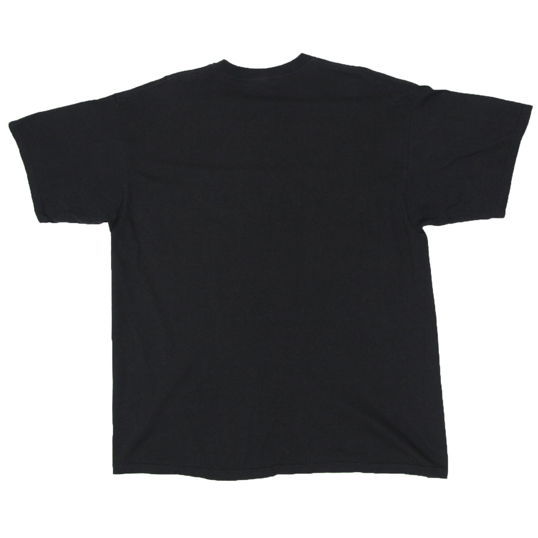 90's Vintage Nike Swoosh Embroidered Crewneck T-Shirt Black  XL