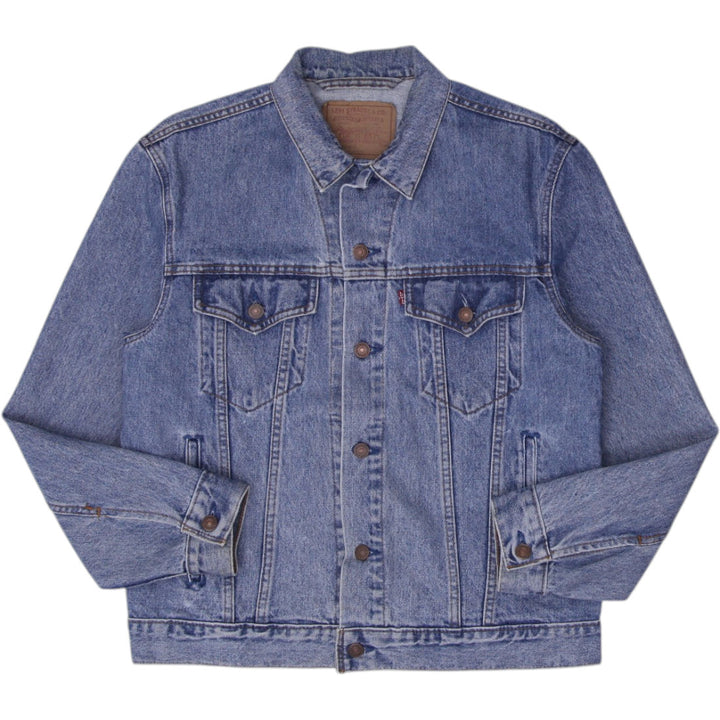 Vintage 75506-0412 Levi's Denim Trucker Jacket Washed Blue Size 40 | Migration_Jackets | Fashion Rerun