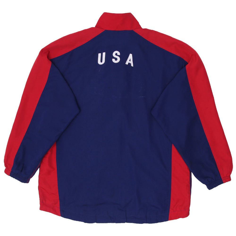 Vintage Nike Soccer USA Jacket Size Medium, 2000's Navy / Red - Fashion Rerun Vintage Migration_Jacket