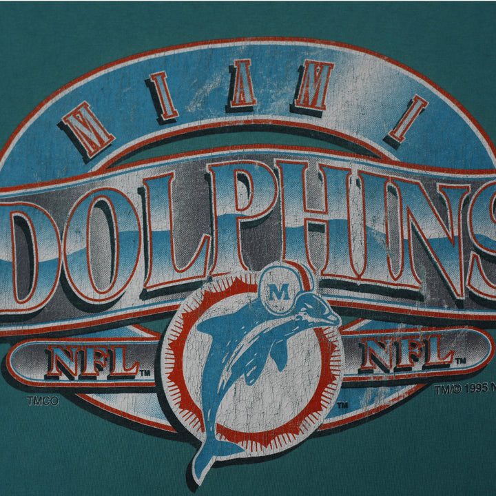 Vintage 1995 Trench Ultra Miami Dolphins T-Shirt Made in USA Size L | Migration_T-Shirts - Alternate View | Fashion Rerun