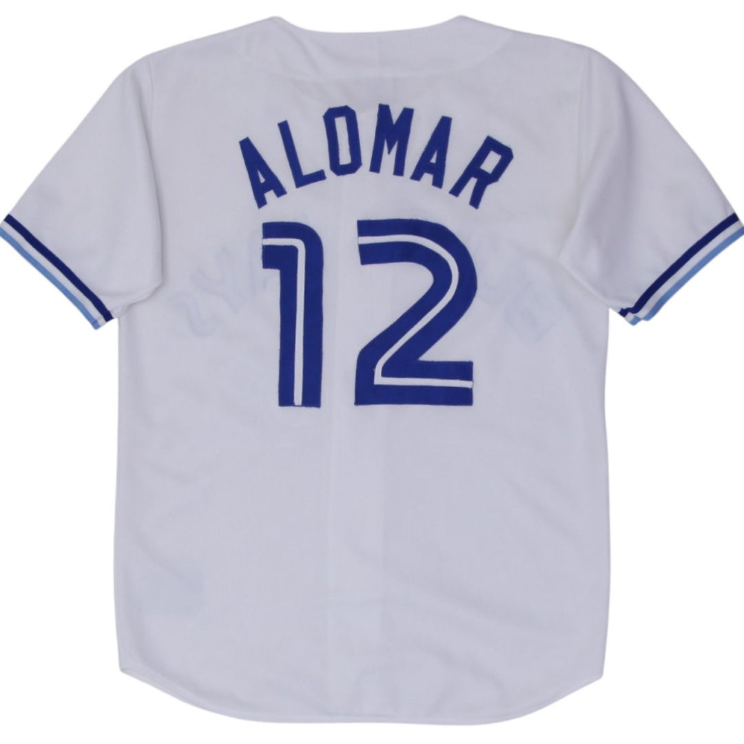 Vintage Mens Toronto Blue Jays Ravens Alomar Baseball Jersey | Migration_Jerseys - Side View | Fashion Rerun