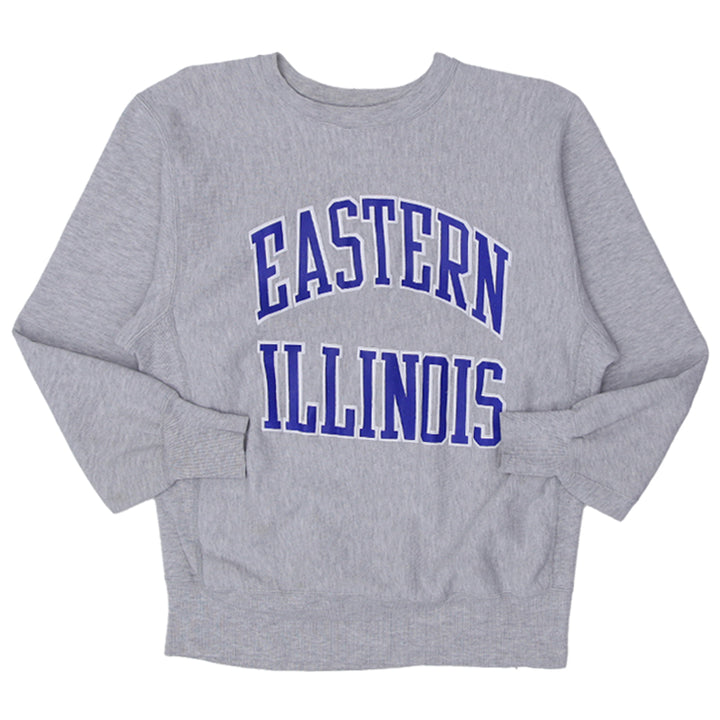 Vintage Champion Reverse Weave Sweatshirt Eastern Illinios Gray Size XL - Fashion Rerun Vintage Migration_Sweaters