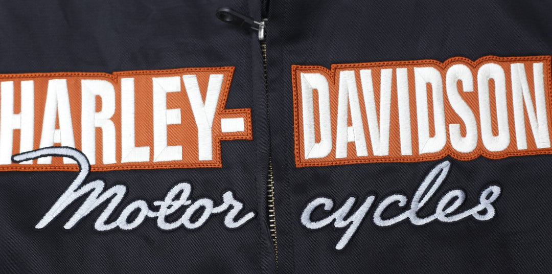 Vintage Ladies Black Harley Davidson Biker Zipper Jackets M | Migration_Jackets - Alternate View | Fashion Rerun