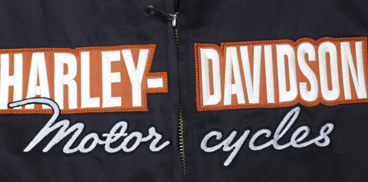 Vintage Ladies Black Harley Davidson Biker Zipper Jackets M | Migration_Jackets - Alternate View | Fashion Rerun