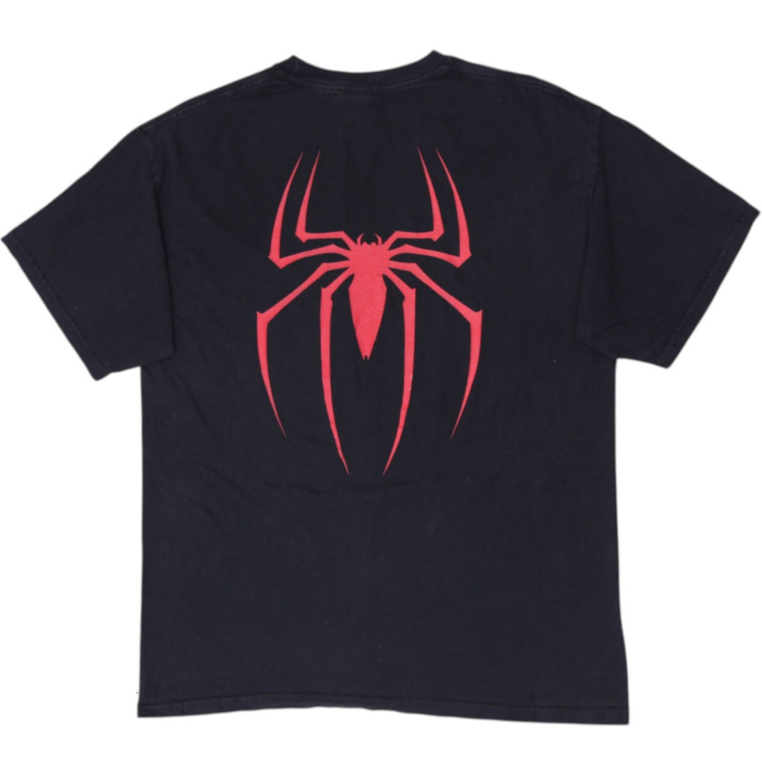 Vintage 2004 Spider-Man 2 Movie Promo Graphic T-Shirt Black Size L/XL