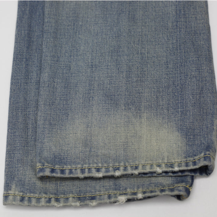 Y2K Mens True Religion Joey Flap Pocket Blue Denim Jeans Size 36x33