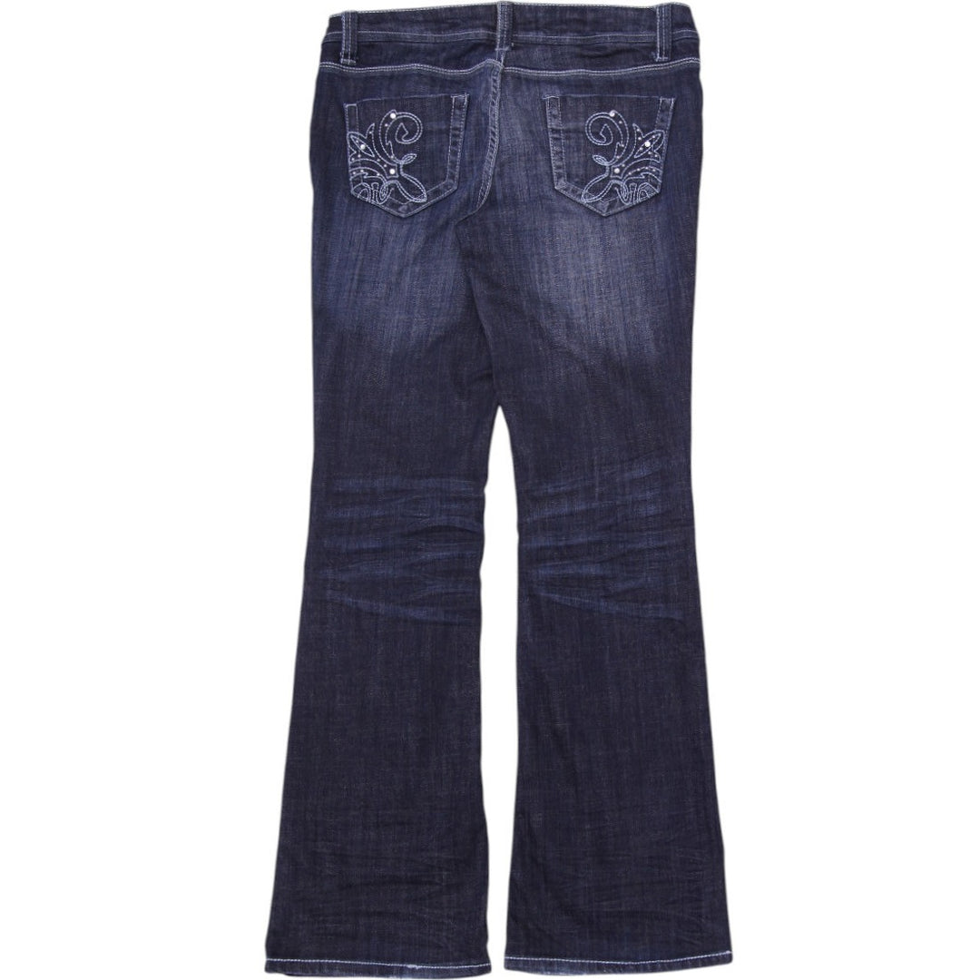 Y2K Ladies Decree Flare Low Rise Stretch Denim Bootcut Jeans Size 11