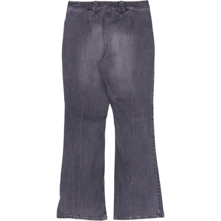 Y2K Ladies GUESS Jeans Front Seam Flared Denim Jeans Size 32