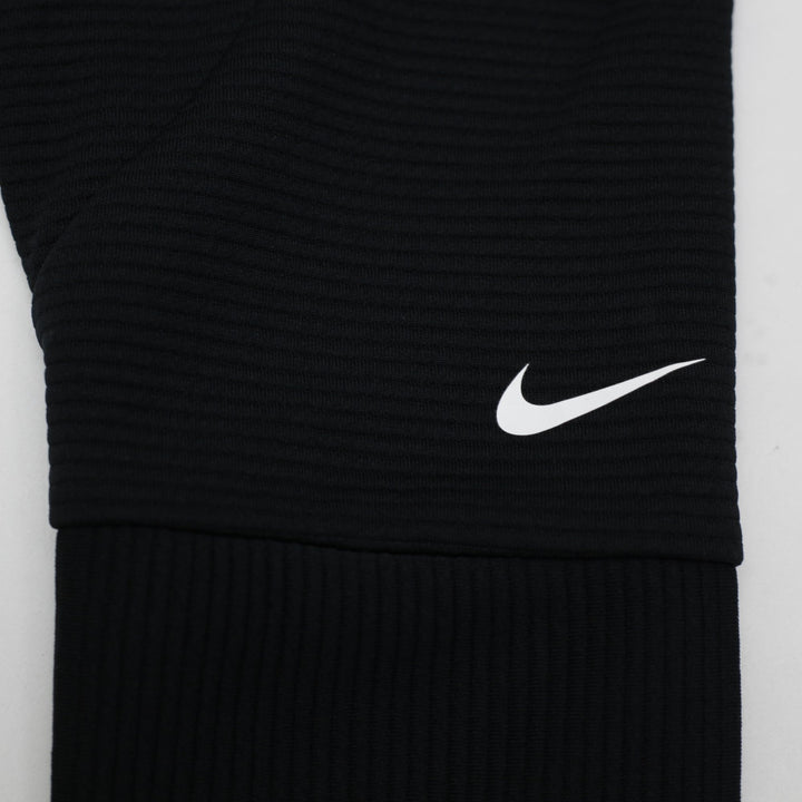 Ladies Nike Dri-FIT Black Boxy Mock Neck Cropped Training Pullover Sweatshirt