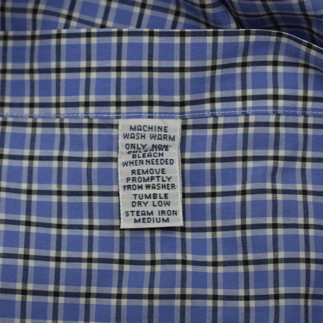 Mens Ralph Lauren Blake Short Sleeve Plaid Button Down Shirt Size M