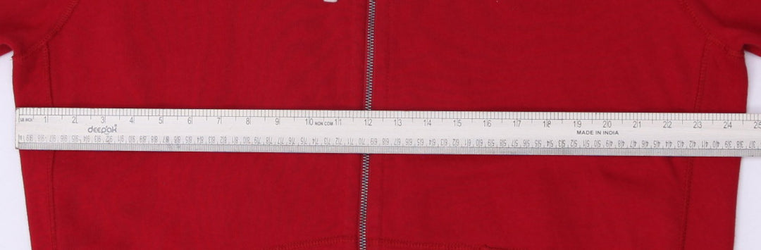 Mens Polo Ralph Lauren Hoodie Red Full Zip Embroidered Logo | Migration_Hoodies - Alternate View | Fashion Rerun