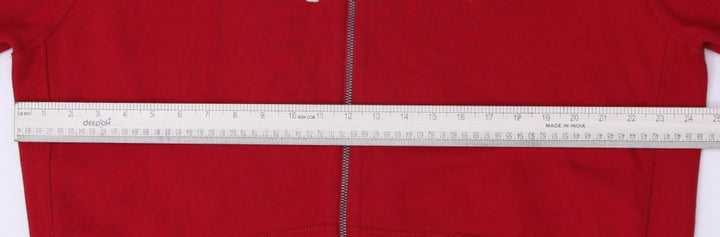 Mens Polo Ralph Lauren Hoodie Red Full Zip Embroidered Logo | Migration_Hoodies - Alternate View | Fashion Rerun