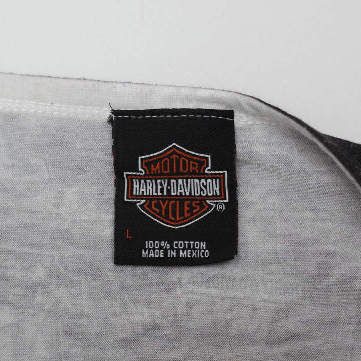 Y2K Harley Davidson Graphic Sleeveless Cotton Tee Size L
