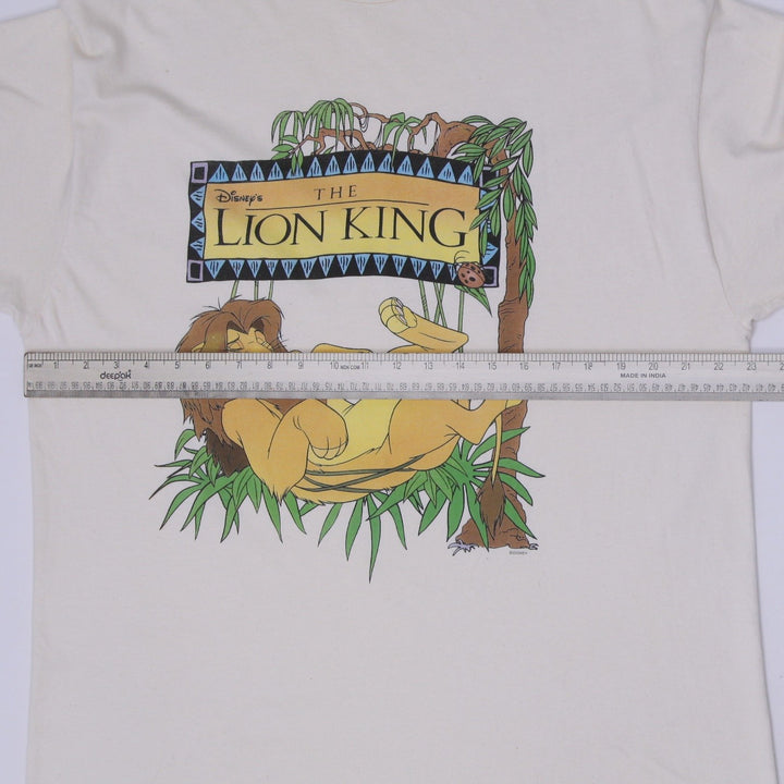 Vintage 90s Disney The Lion King Graphic T-Shirt Hanes Beefy-T Made in USA Single Stitch XL
