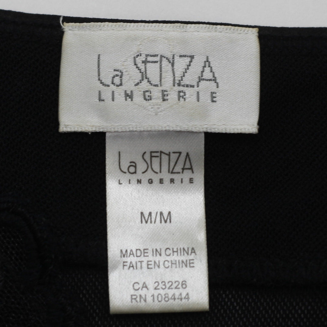 Y2K Ladies La Senza Camisole Black Lace Strappy Size M