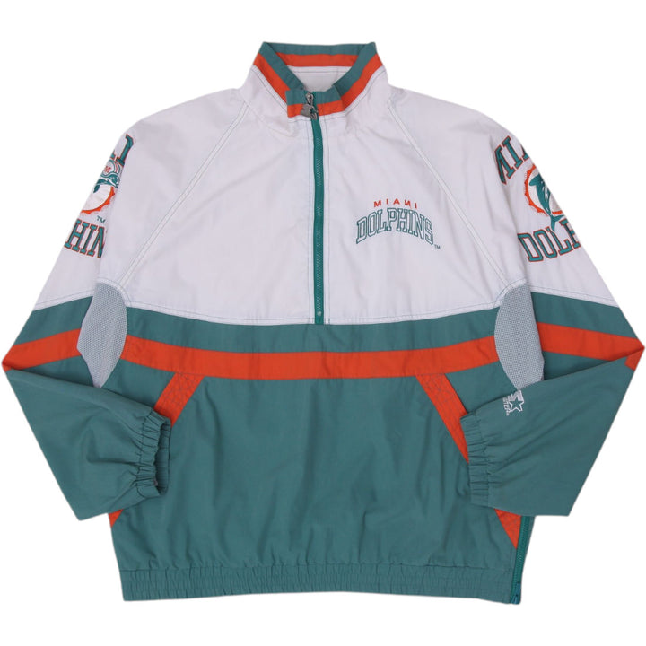 Vintage 1990s Starter NFL Miami Dolphins Quarter Zip Jacket Size XL | Migration_Jackets | Fashion Rerun