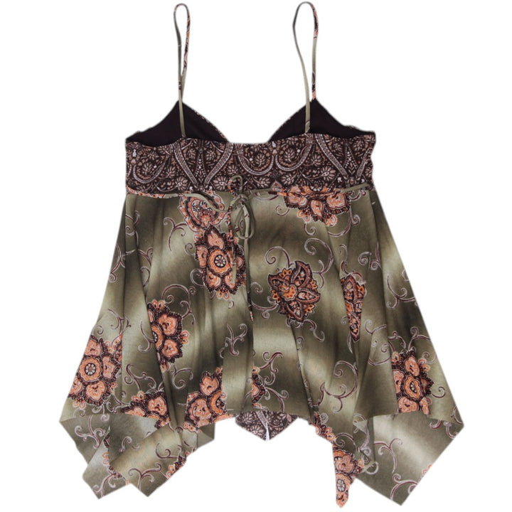 Y2K Ladies Wet Seal Handkerchief Hem Cami Top USA Made Size L