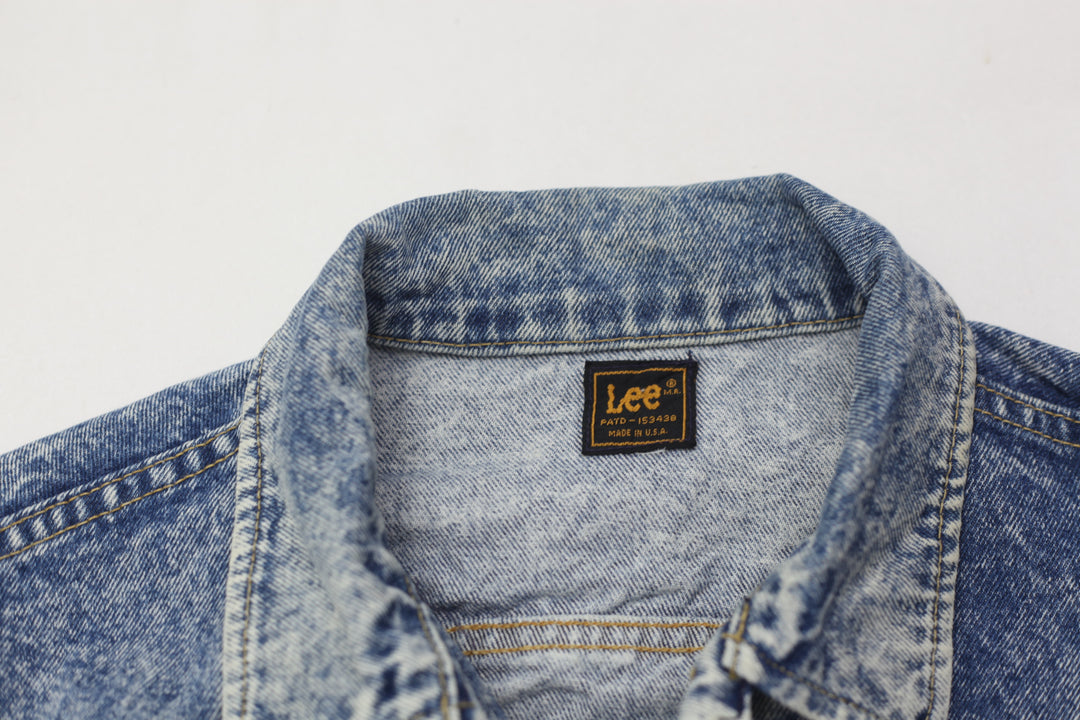 Vintage Lee Riders PATD-153438 Acid Wash Denim Jacket
