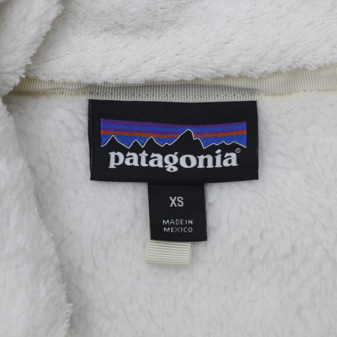 Ladies Patagonia Re-Tool Snap-T Fleece Pullover White/Cream Jacket Size XS | Migration_Jackets - Back View | Fashion Rerun