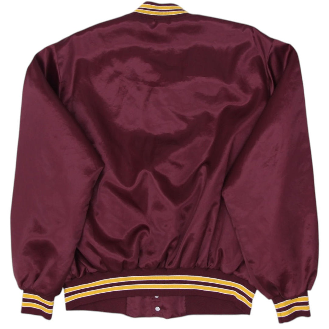 Vintage Chalk Line Washington Redskins Satin Bomber Jacket Maroon XXL | Migration_Jackets - Side View | Fashion Rerun