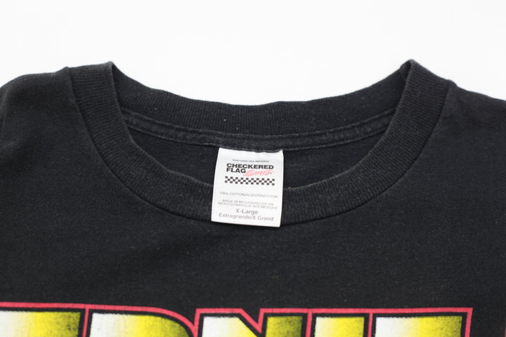 1999 Vintage Ernie Irvan M&M's Racing Team Black Checkered Flag XL