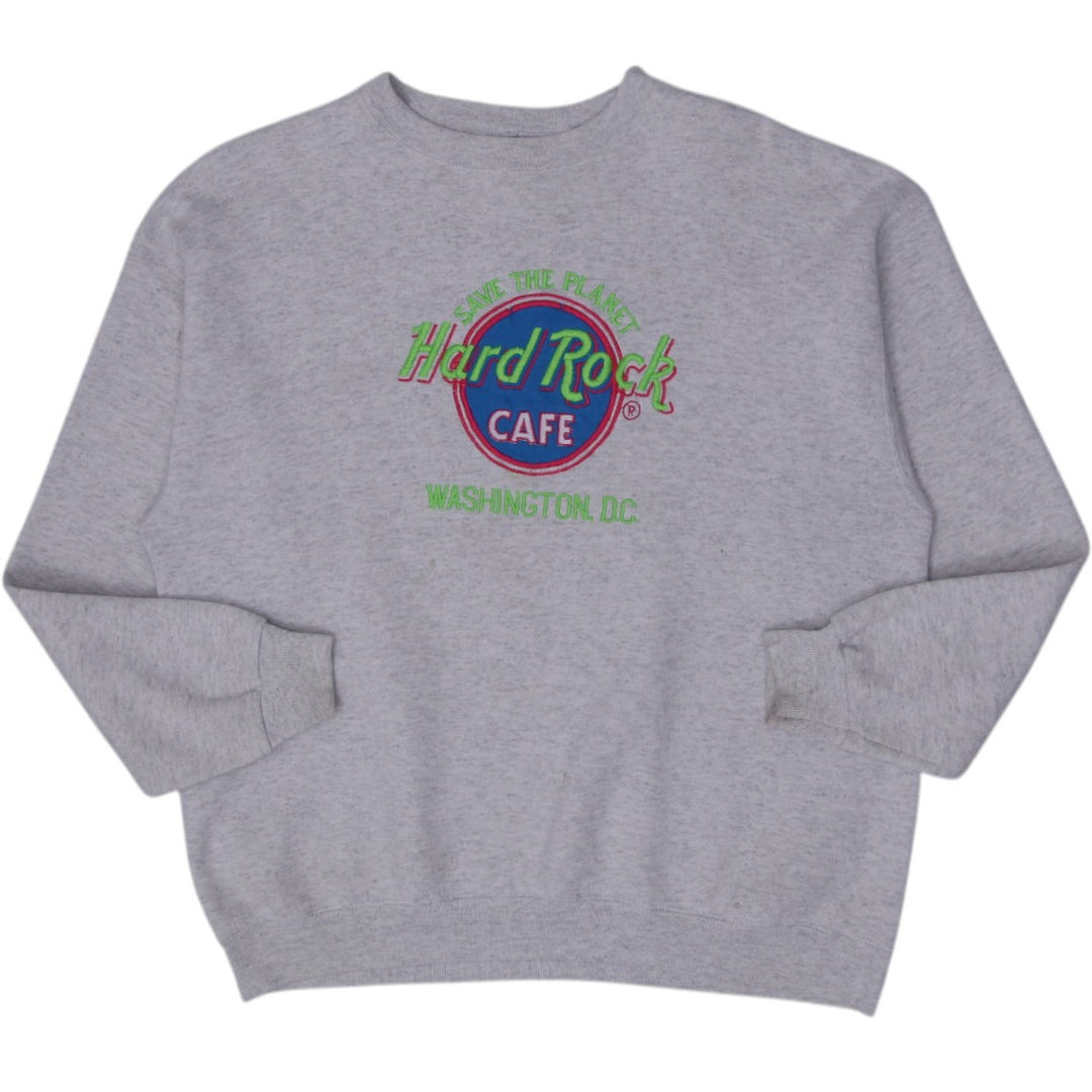 Vintage 90s Hard Rock Cafe Orlando Planet Crewneck Sweatshirt Made in USA Sz XL