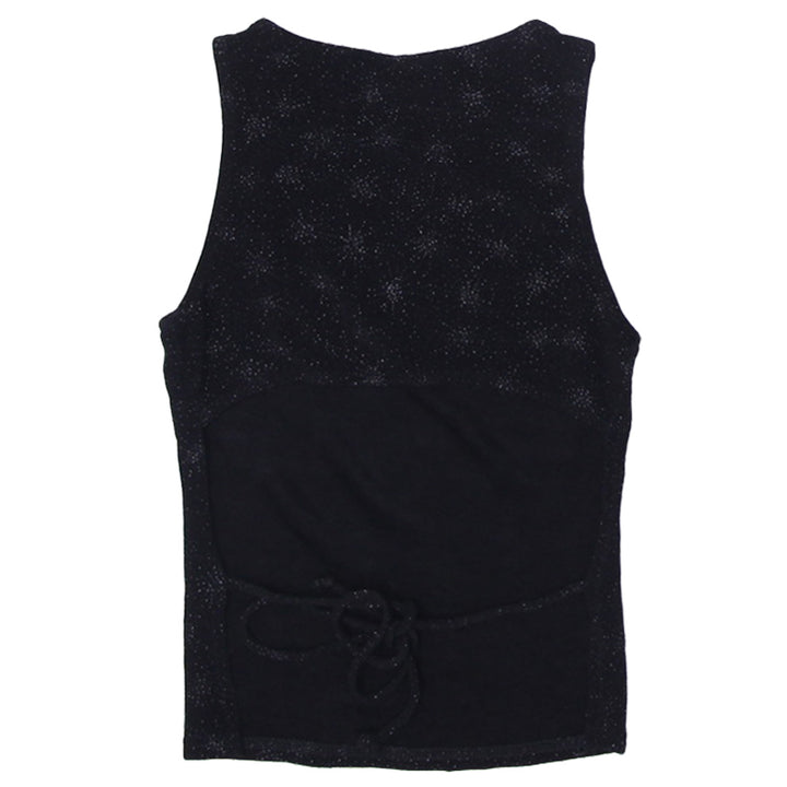 Y2K Ladies City Triangles Glittered Sleeveless Tops