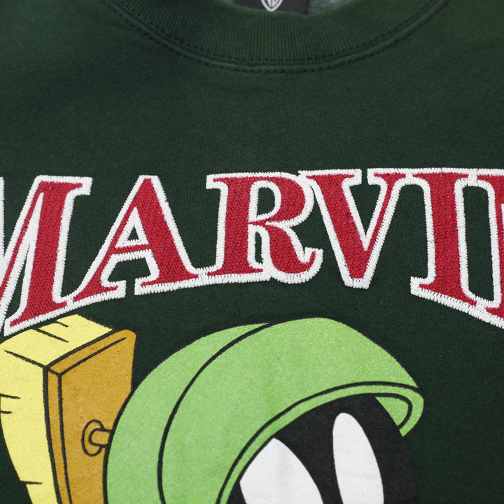 Vintage 90s Warner Bros Studio Store Marvin The Martian Sweatshirt USA Made S
