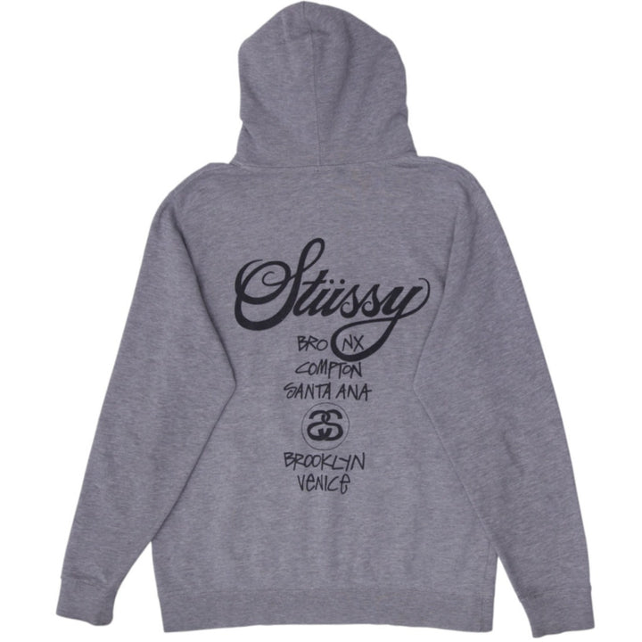 Mens Stussy World Tour Hoodie Pullover Hoodie Size L
