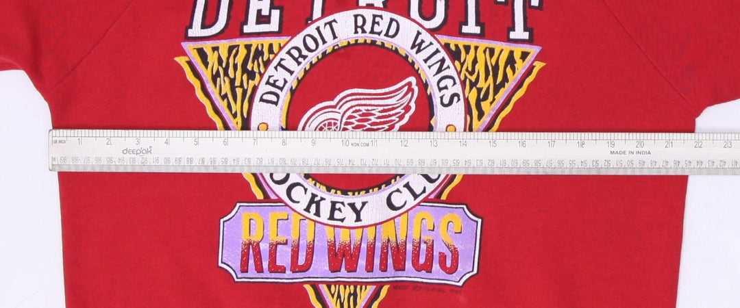 Vintage 1990 NHL Detroit Red Wings Crewneck Sweatshirt Size XL Made in USA | Migration_Sweatshirts - View 10 | Fashion Rerun