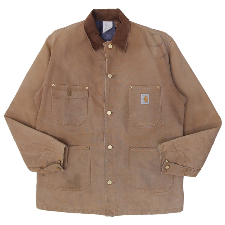 Vintage Brown 1989 “100 Years” Carhartt Blanket Lined Chore Coat Jacket | Migration_Jacket UAENAT20 | Fashion Rerun