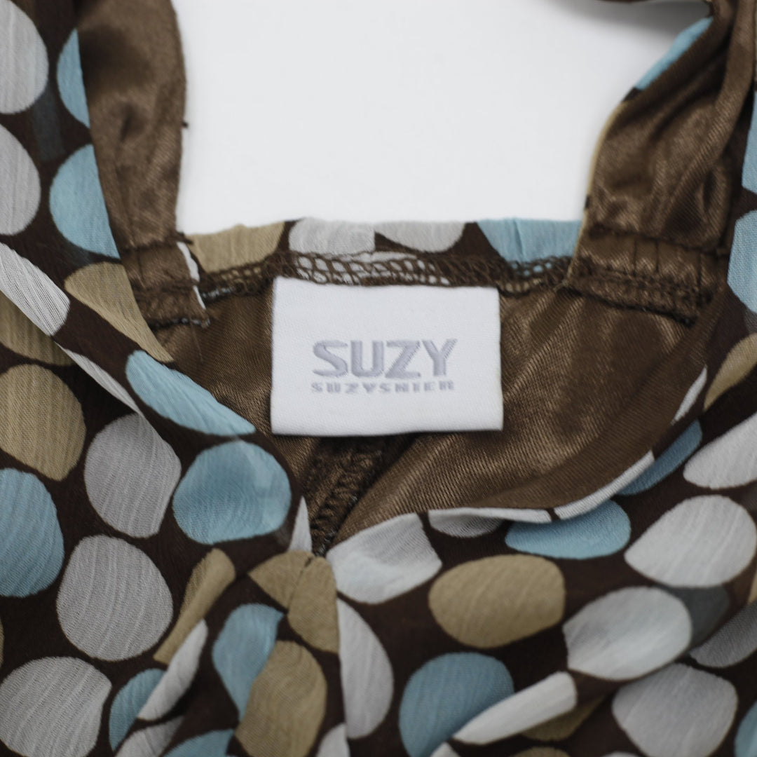 Y2K Ladies Suzy Polka Dot Halter Top Size S