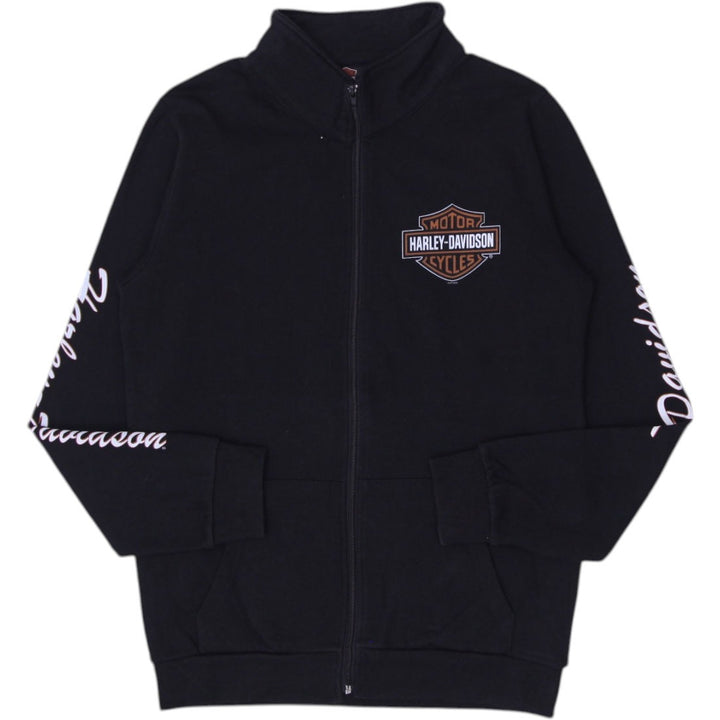 Mens Harley Davidson Jacket Black Full Zip Graphic Logo XXL | Migration_Jackets | Fashion Rerun