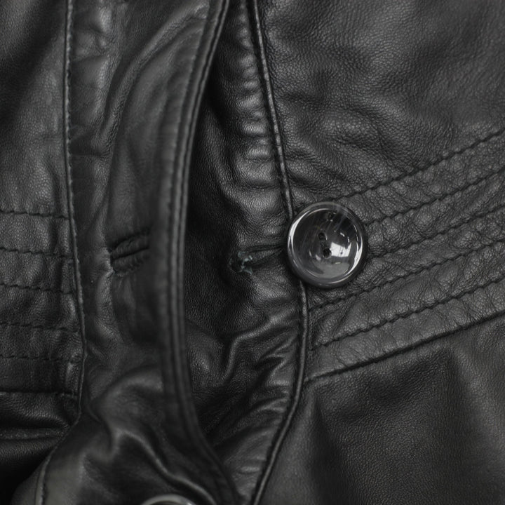 Y2K Ladies Bebe Casual Leather Jacket Size XS