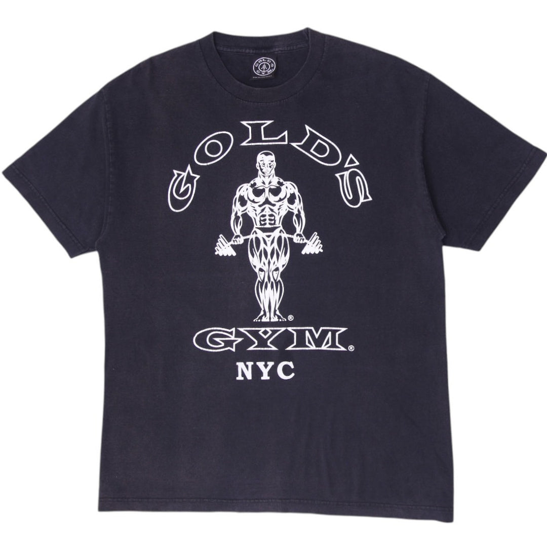 Vintage 90s Gold's Gym NYC "Muscle Joe" T-Shirt USA Made Size L