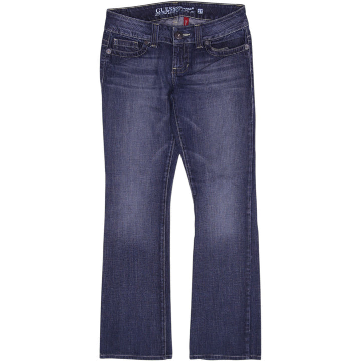 Y2K Ladies Guess Daredevil Bootcut Low Rise Denim Jeans Size 27