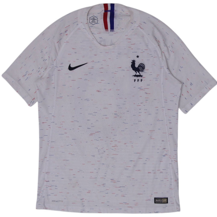 Mens Nike Soccer Jersey White 2018 Graphic FFF Team