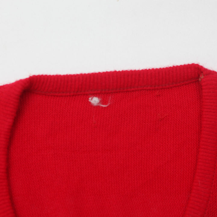 Vintage Lacoste V-Neck Sweater Red - Fashion Rerun Vintage Migration_Sweaters