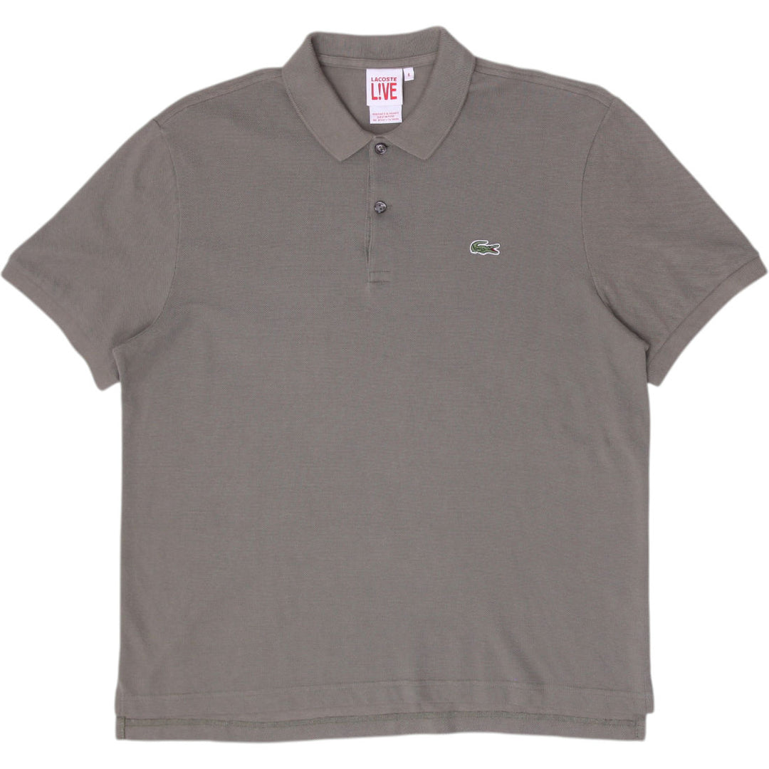 Mens Lacoste L!VE Pique Polo T-Shirt Olive Khaki Green Size 6