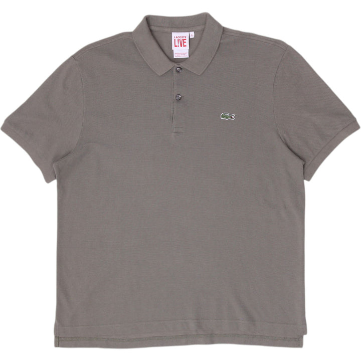 Mens Lacoste L!VE Pique Polo T-Shirt Olive Khaki Green Size 6