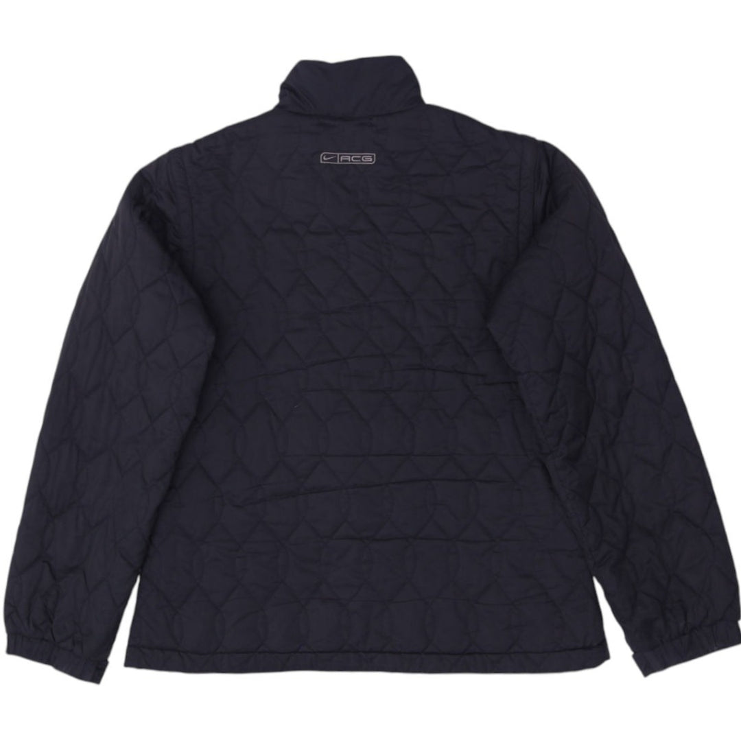 Rare Vintage NIKE ACG 3 Outer Layer Quilted Puffer Jacket 2000s Black Ladies L | Migration_Jackets - Side Vie | Fashion Rerun