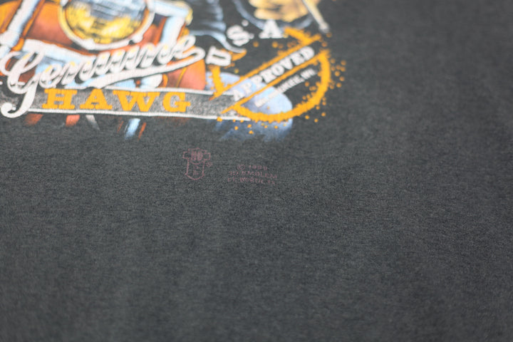 1999 Vintage Harley Davidson 3D Emblem Hutchins Custom Sleeveless T-Shirt XL