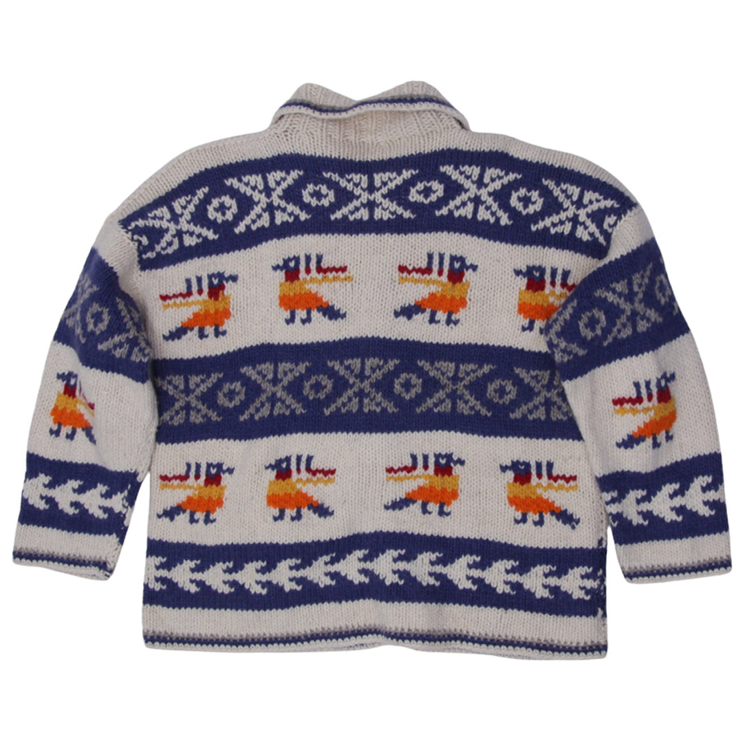 Vintage Ladies Pachamama 90s Bird Motif Cardigan Sweater
