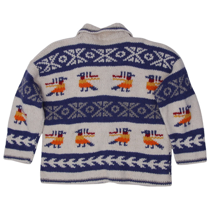Vintage Ladies Pachamama 90s Bird Motif Cardigan Sweater