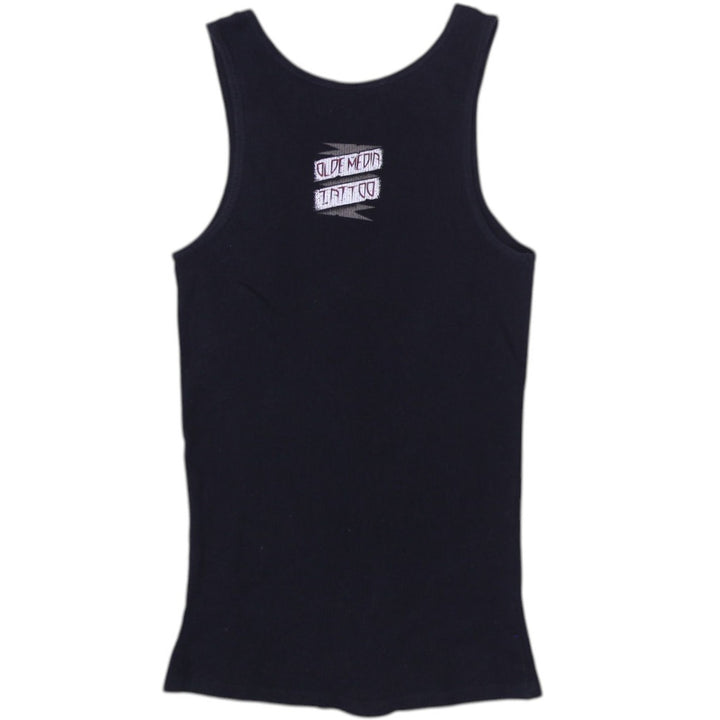 Y2K Ladies Black Graphic Eagle Print Tank Top Size L | Migration_Tops - Side View | Fashion Rerun