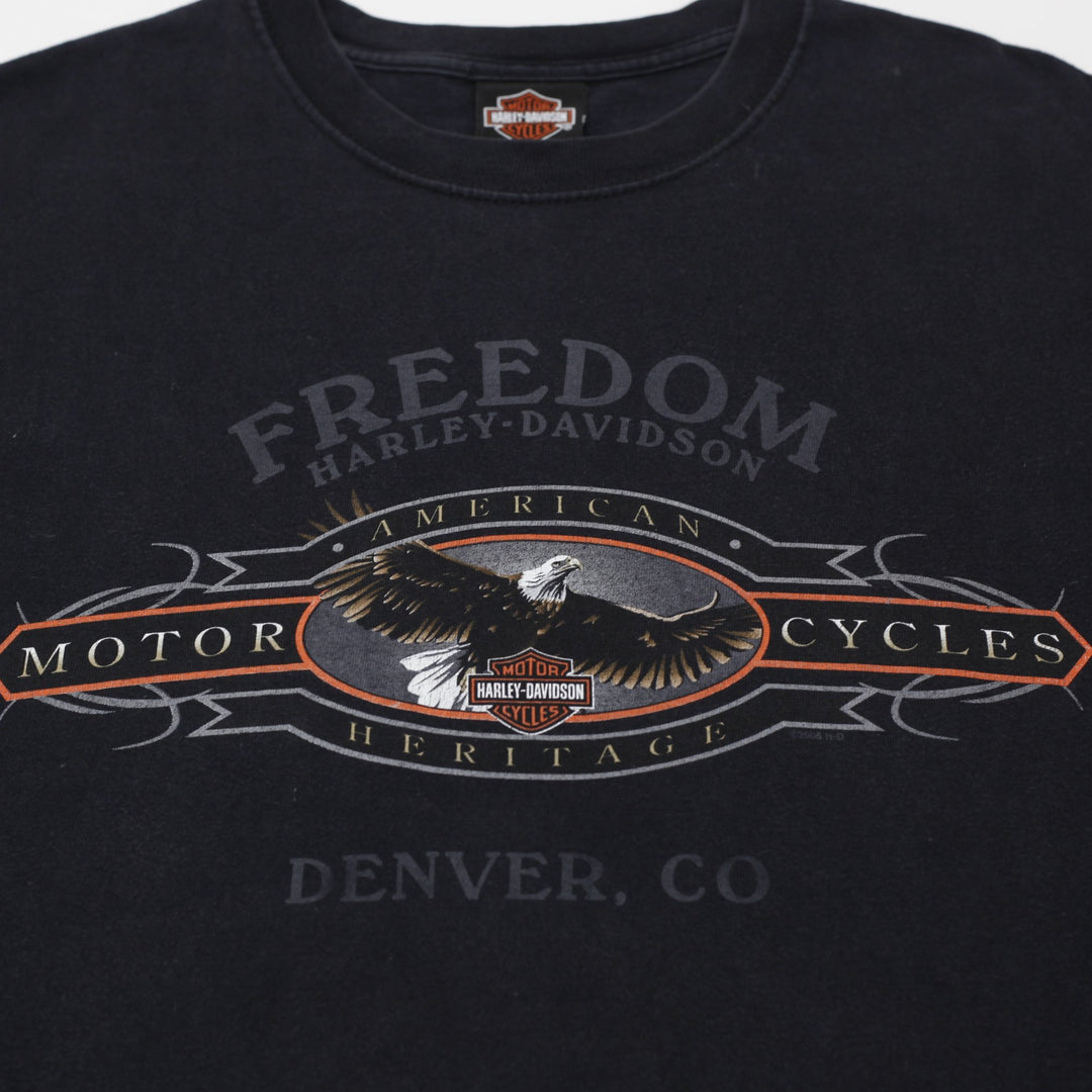 Vintage Harley Davidson Freedom Eagle Denver CO T-Shirt Size L